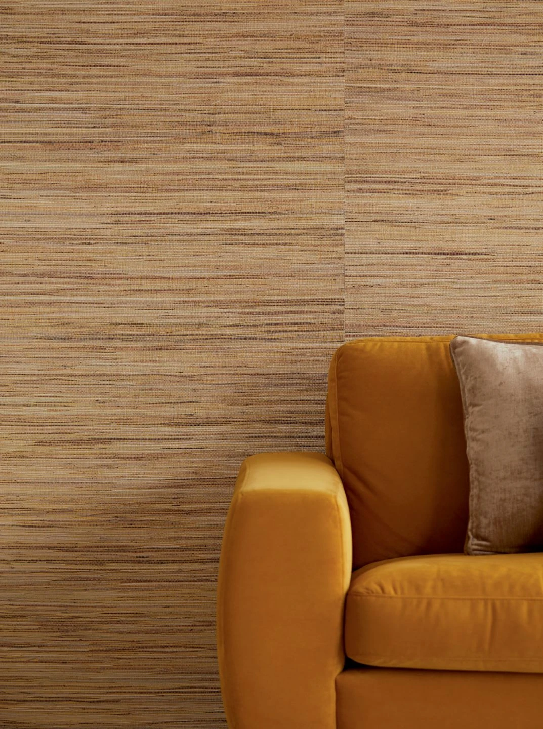 Tapete Grass On Roll 02 Beige – Bild 4