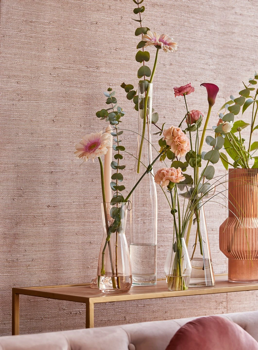 Tapete Grass On Roll 11 Rosenholz Schimmer – Bild 5