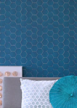 Tapete Hadeggo Grünblau