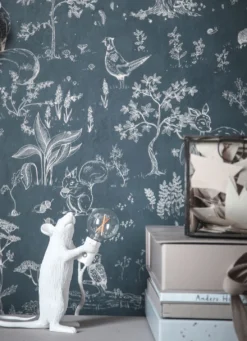 Tapete Hollie Hellgraublau