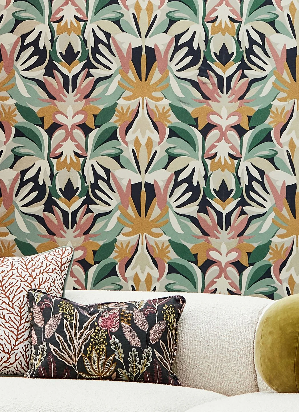 Tapete Jalis Grüntöne