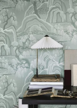 Tapete Japanese Garden Hellminttürkis