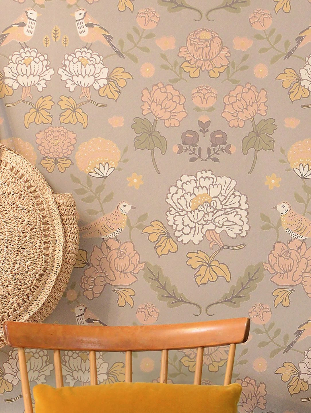 Tapete June Hellgrau