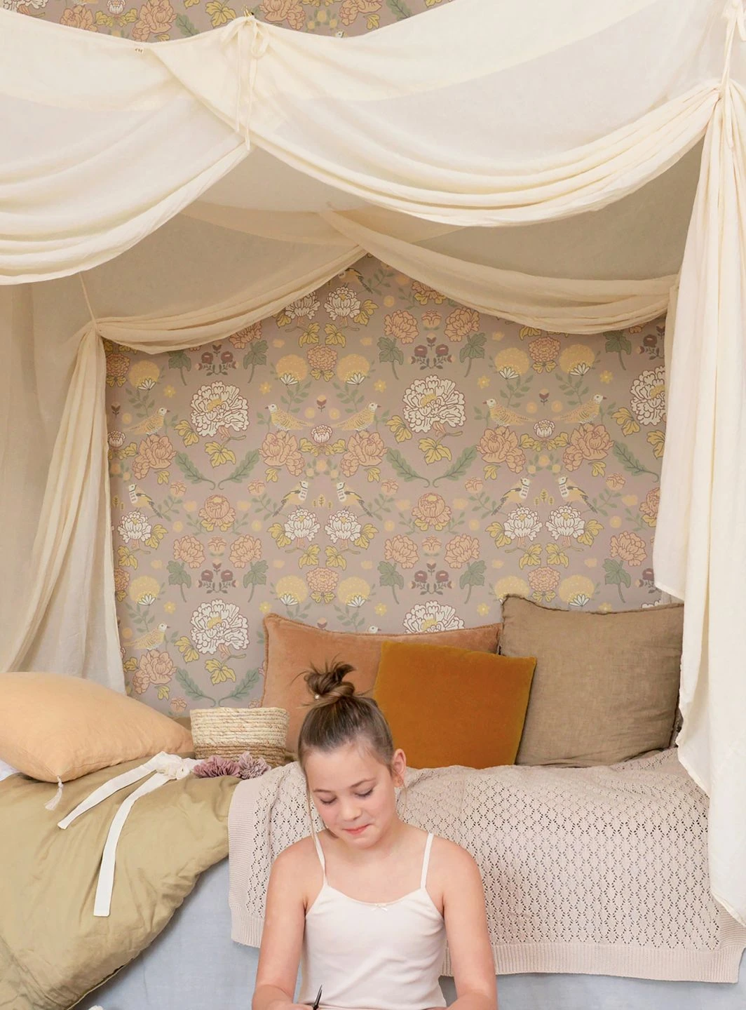 Tapete June Hellgraubeige – Bild 3