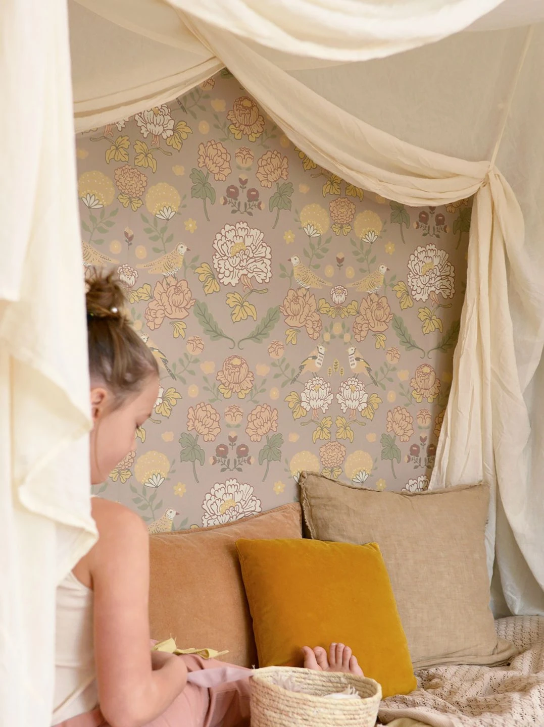 Tapete June Hellgraubeige – Bild 4