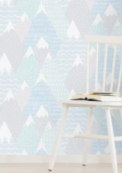 Tapete Kadira Pastellblau