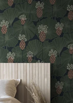 Tapete Kagome Grüntöne