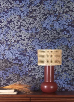 Tapete Kirigami Perlblau