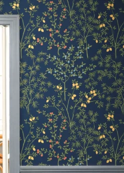 Selbstklebende Tapete Lemon Grove Dunkelblau