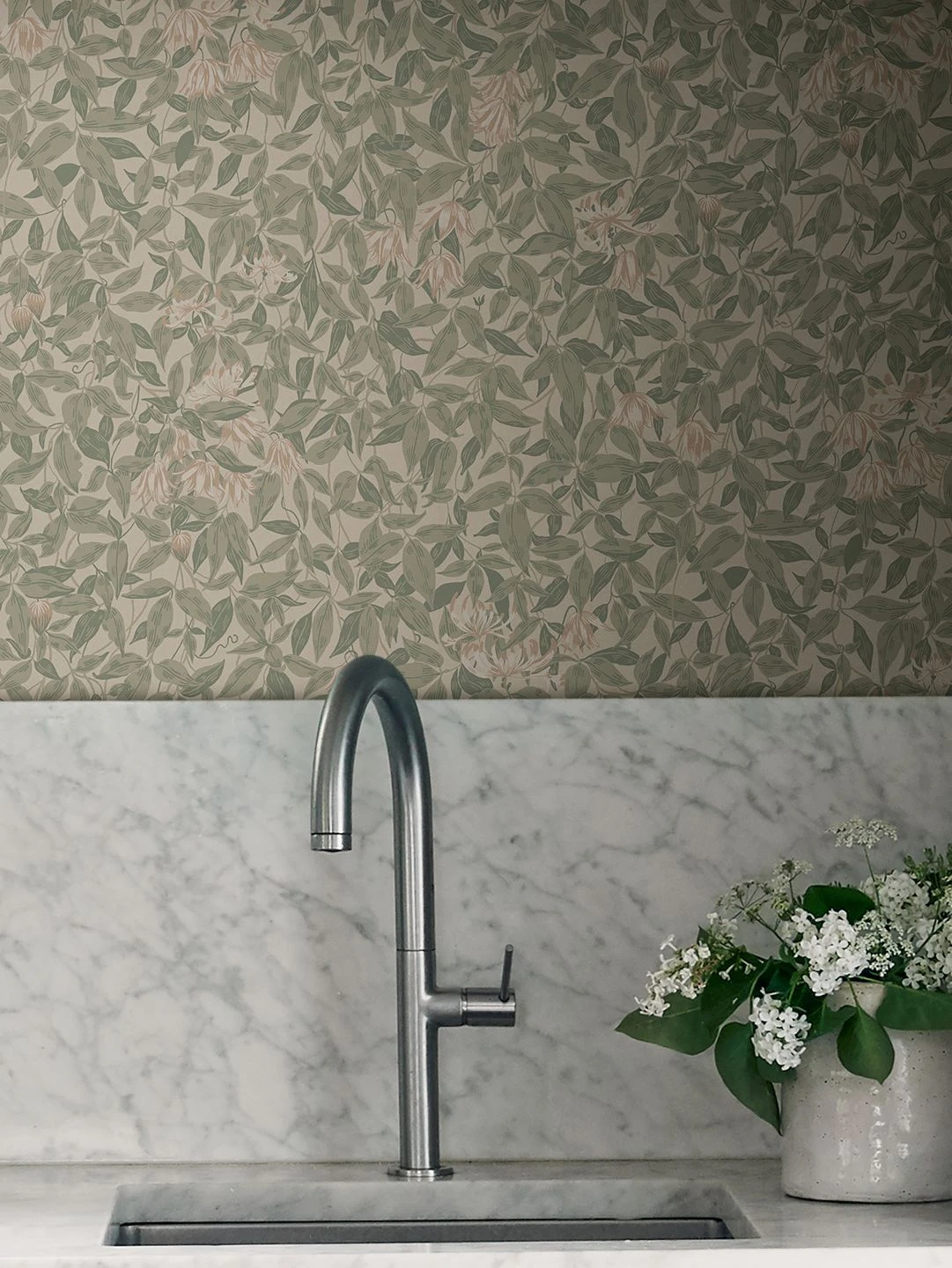 Tapete Linnea Garden Blassgrün – Bild 4