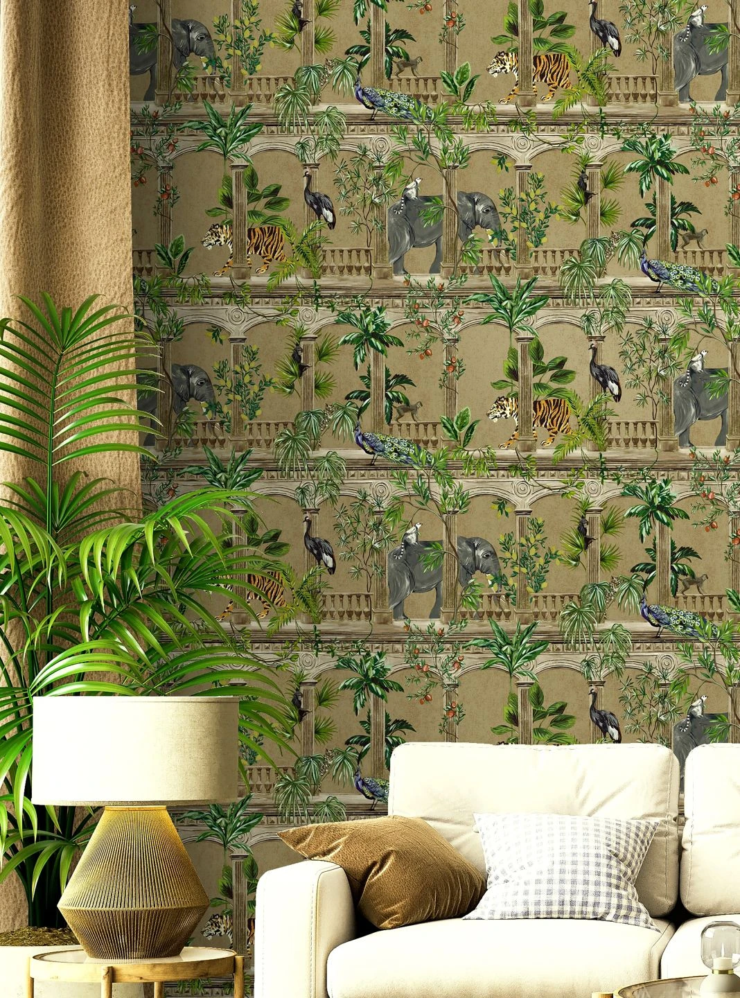 Tapete Lunasa Perlgold – Bild 3