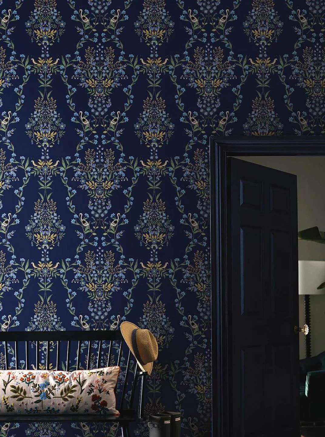 Selbstklebende Tapete Luxembourg Stahlblau – Bild 3