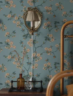 Tapete Maja Pastellgrünblau