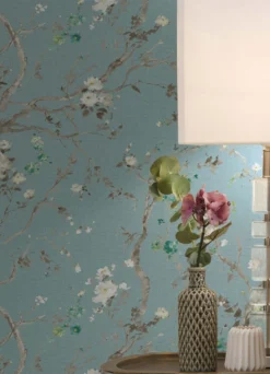 Tapete Malabar Pastelltürkis