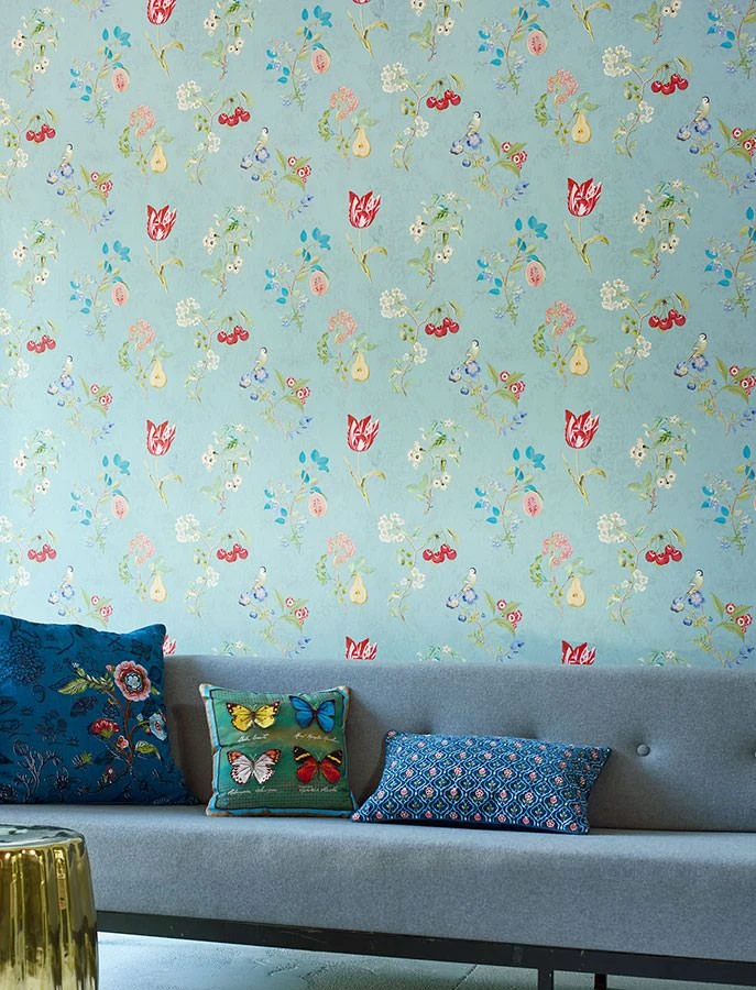 Tapete Mallorie Pastelltürkis – Bild 3