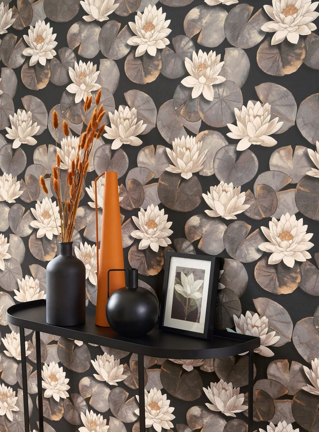 Tapete Mathilde Anthrazit – Bild 3