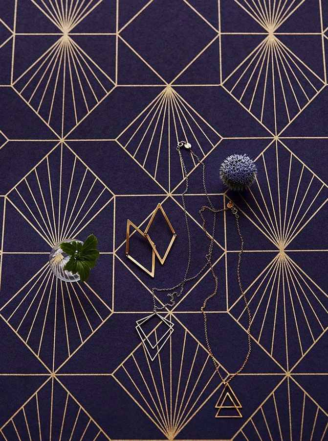 Tapete Maurus Nachtblau