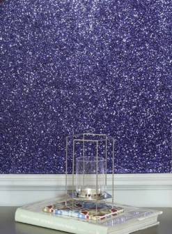 Tapete Paragon Dunkelblau Glitzer