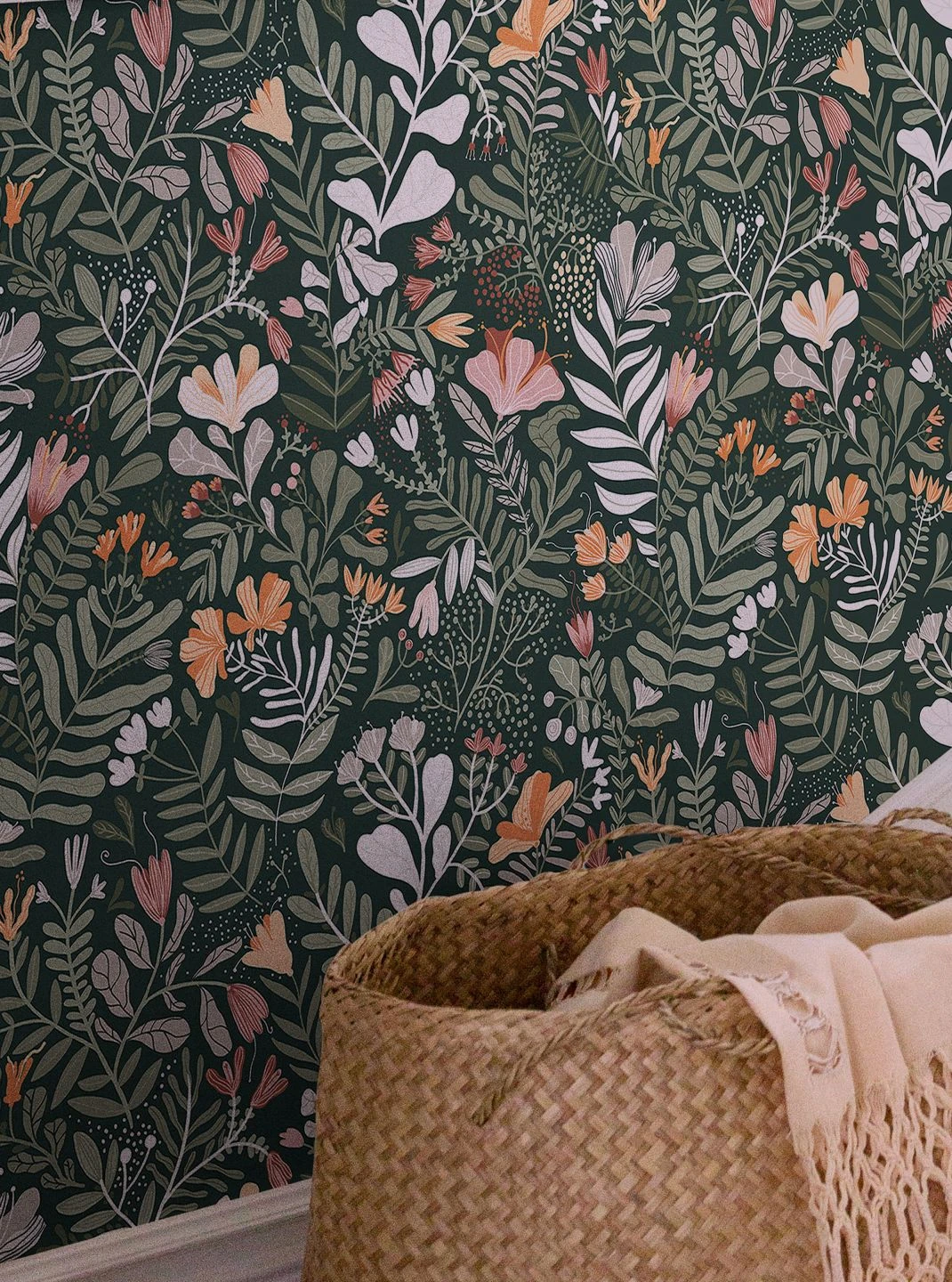 Tapete Pavonia Blaugrün