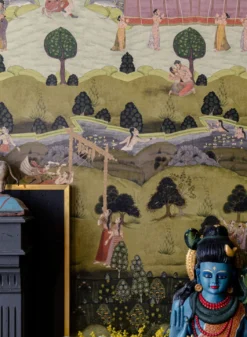 Wandbild Peace And Music Grüntöne