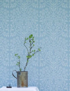 Tapete Rosmery Hellblau