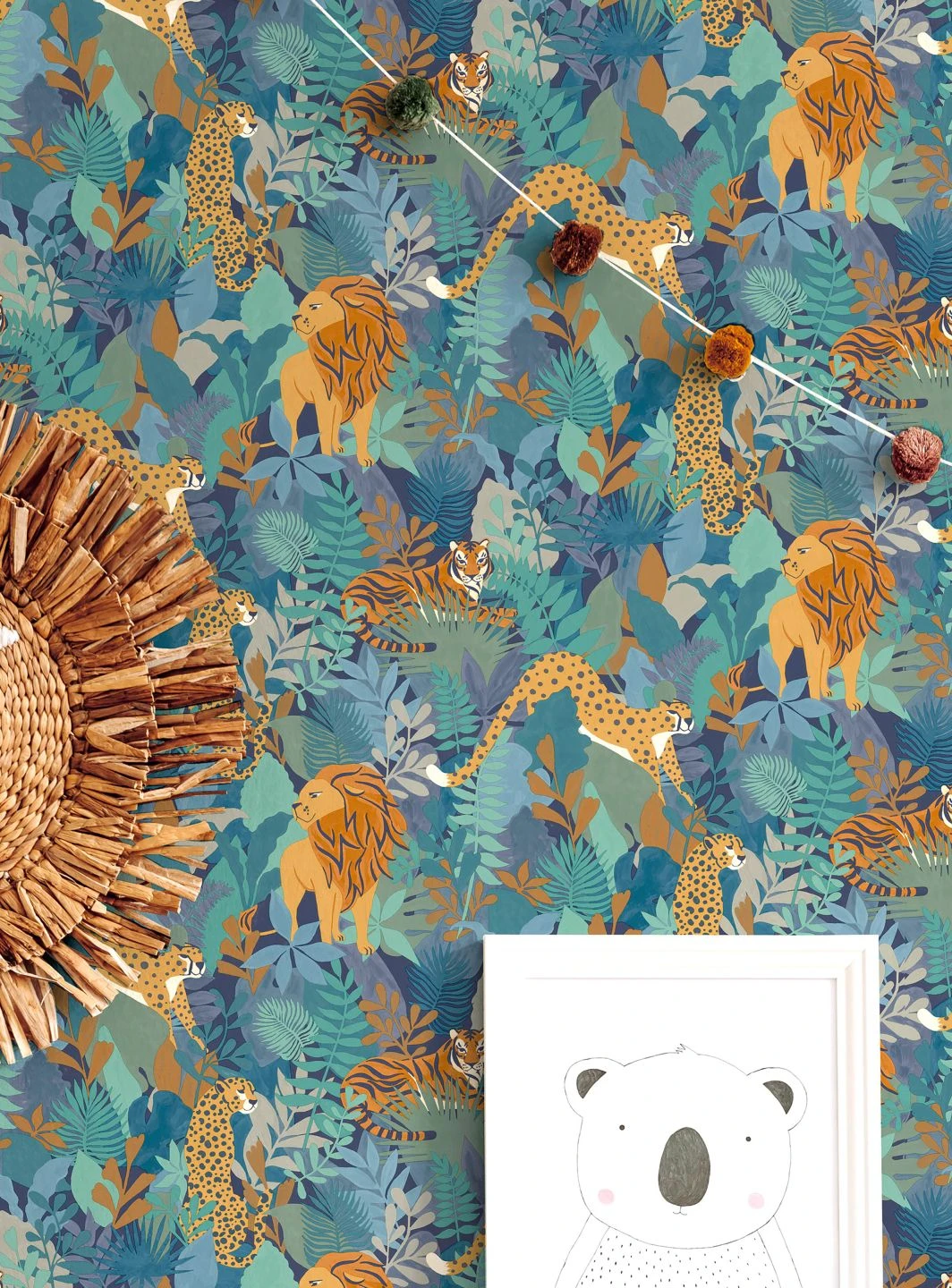 Tapete Saba Blau – Bild 3