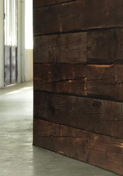 Tapete Scrapwood 10 Schokoladenbraun