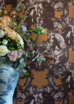 Tapete Sir Grace Ockerbraun