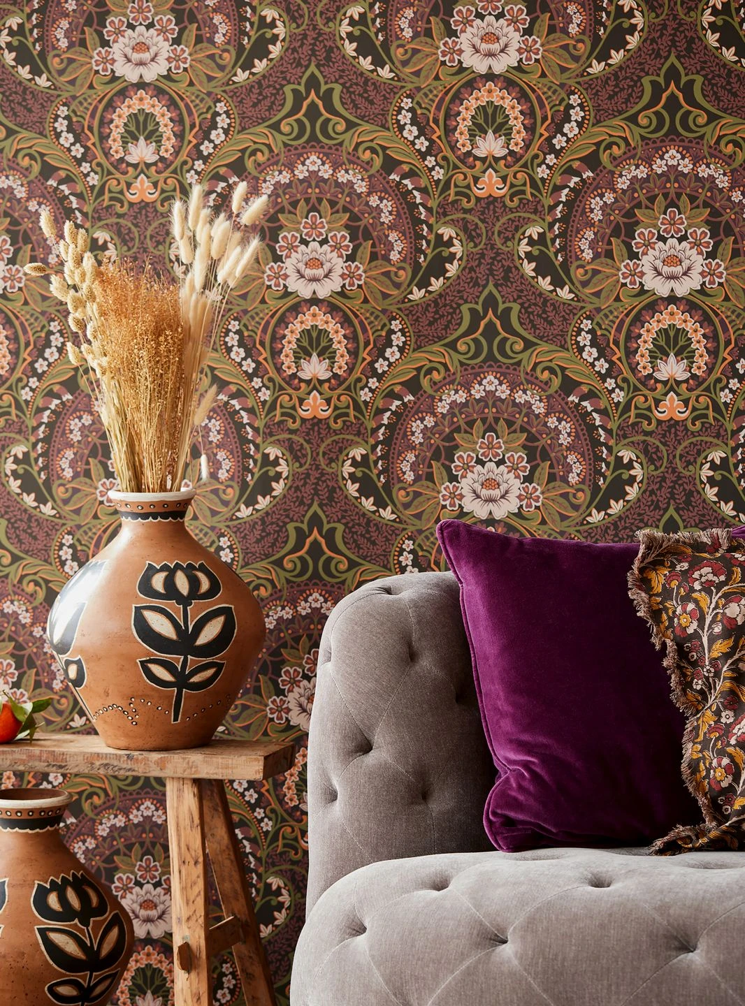 Tapete Sofia Mahagonibraun – Bild 4