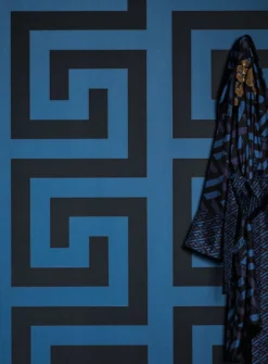 Versace Tapete Solea Blau