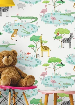 Tapete Sunny Grüntöne