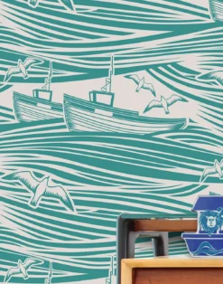 Tapete Ulysses Türkisgrün