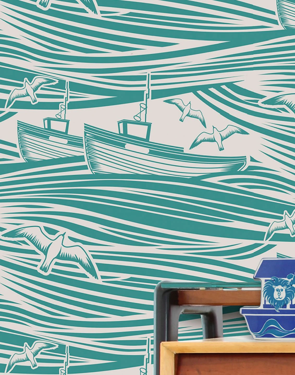 Tapete Ulysses Türkisgrün