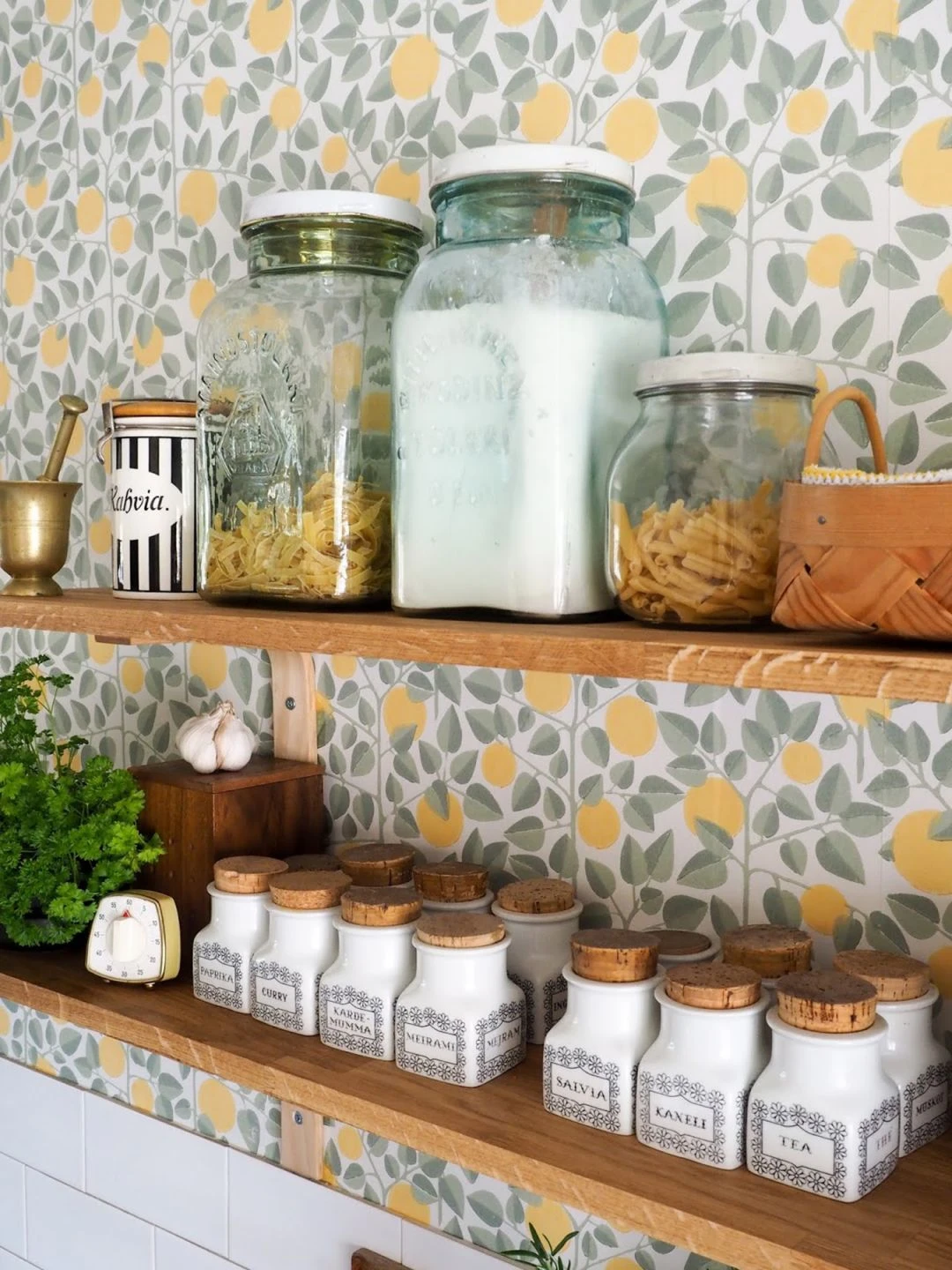 Tapete Valentina Sonnengelb