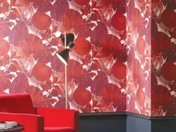 Tapete Venaria Korallenrot