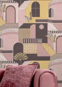 Tapete Verney Rosatöne