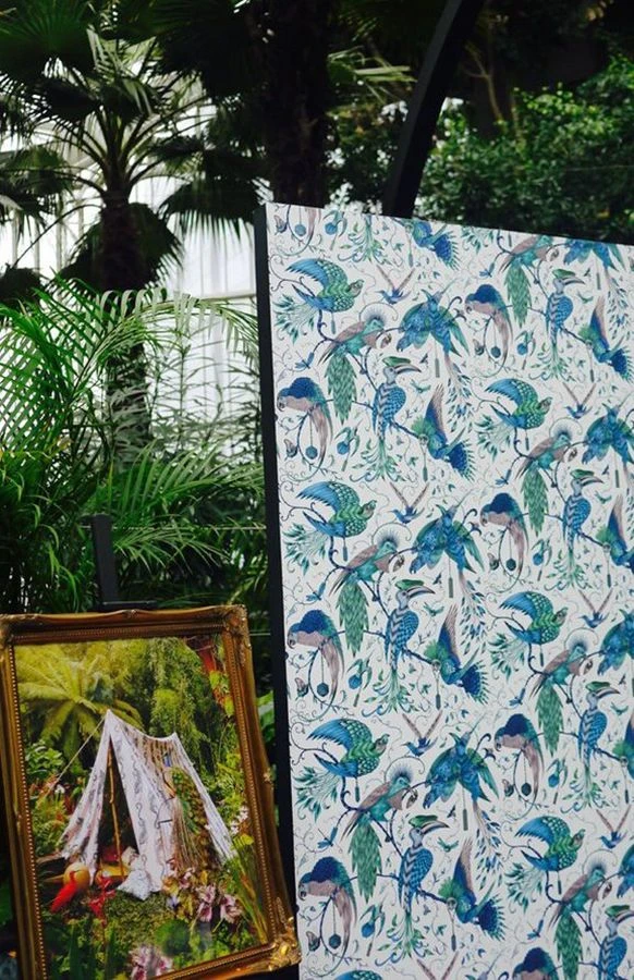 Tapete Audubon Türkisblau – Bild 3