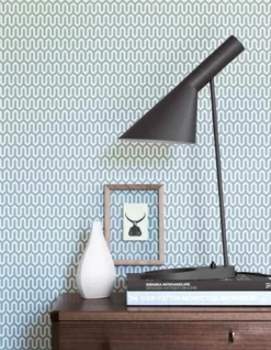 Tapete Hermod Mintgrau