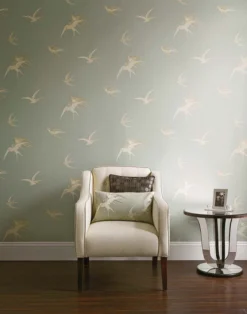 Tapete Izanami Hellblaugrau